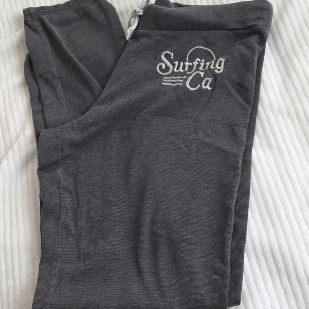 Hollister Gray Surfing CA Joggers